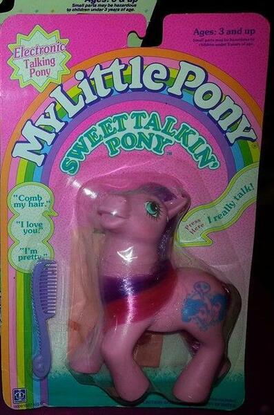 Size: 451x682 | Tagged: chatterbox, comb, derpibooru import, g1, packaging, photographer:sugarberrysmlps, safe, sweet talkin' ponies, this will end in insanity, toy, try me