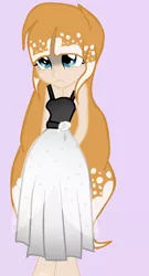 Size: 658x1215 | Tagged: safe, artist:applerougi, derpibooru import, oc, oc:sweet pancakes, equestria girls, clothes, shirt, skirt, solo