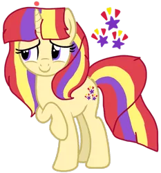 Size: 941x1010 | Tagged: artist:徐詩珮, base used, bubbleverse, derpibooru import, magical lesbian spawn, oc, oc:star sunrise, offspring, parent:moondancer, parents:moonset, parent:sunset shimmer, safe, simple background, transparent background