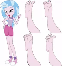 Size: 1280x1356 | Tagged: suggestive, artist:jacobbellwood2019, derpibooru import, silverstream, equestria girls, clothes, converse, feet, fetish, foot fetish, shoes, the little mermaid