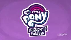 Size: 1280x720 | Tagged: safe, derpibooru import, screencap, spoiler:mlp friendship is forever, 9now, image, logo, my little pony logo, nine network, no pony, png, pony history