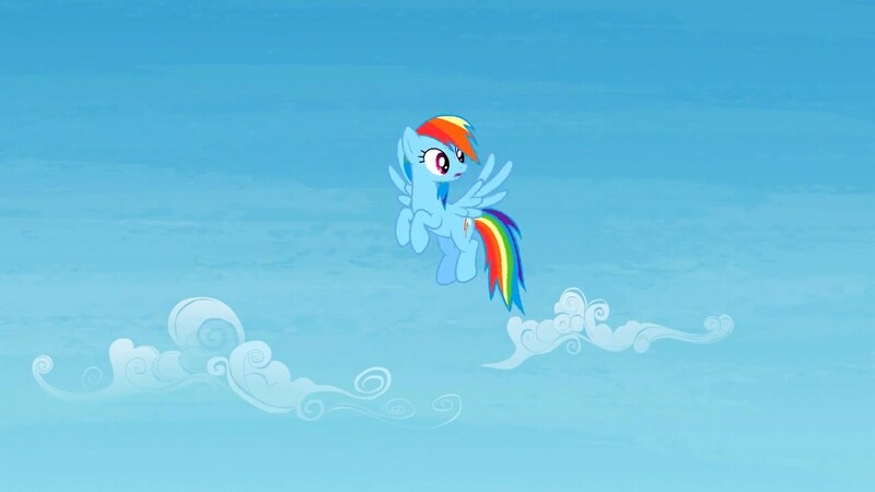 Size: 1280x720 | Tagged: derpibooru import, female, flying, pegasus, rainbow dash, rainbow falls, safe, screencap, solo