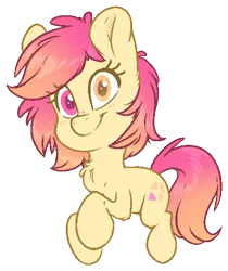 Size: 804x958 | Tagged: safe, artist:fluffyxai, derpibooru import, oc, oc:taco horse, unofficial characters only, pony, chibi, heterochromia, looking at you, pixel art, simple background, smiling, solo, transparent background