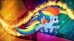 Size: 7680x4320 | Tagged: safe, artist:djdavid98, artist:laszlvfx, derpibooru import, edit, rainbow dash, pony, absurd file size, absurd resolution, image, png, rainbow power, solo, wallpaper, wallpaper edit