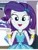 Size: 541x708 | Tagged: safe, derpibooru import, screencap, rarity, camping must-haves, equestria girls, equestria girls series, spoiler:eqg series (season 2), belt buckle, bracelet, breaking the fourth wall, cropped, eyeshadow, geode of shielding, image, jewelry, jpeg, magical geodes, makeup, open smile, pendant, rarity peplum dress, sleeveless, solo