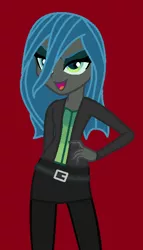 Size: 366x640 | Tagged: safe, artist:furrydiva, derpibooru import, queen chrysalis, equestria girls, base used, belt, equestria girls-ified