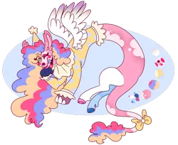 Size: 1280x1047 | Tagged: artist:unicorn-mutual, clown, derpibooru import, draconequus, interspecies offspring, oc, offspring, parent:discord, parent:pinkie pie, parents:discopie, safe, simple background, solo, transparent background, unofficial characters only