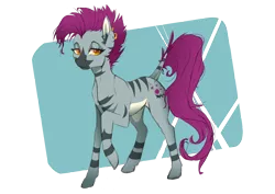 Size: 4961x3508 | Tagged: artist:srk-arts, commission, cute, cutie mark, derpibooru import, digital art, oc, oc:zjin, oc:zjin-wolfwalker, pose, safe, simple background, solo, transparent background, unofficial characters only, white belly, zeb'broni zebra, zebra, zebra oc