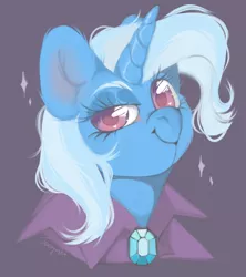 Size: 800x900 | Tagged: safe, artist:joonyash, derpibooru import, trixie, pony, unicorn, bust, colored pupils, cute, diatrixes, fanart, heart eyes, looking at you, portrait, rcf community, solo, wingding eyes