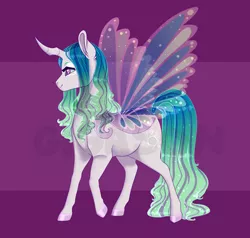 Size: 2500x2382 | Tagged: artist:gigason, changepony, derpibooru import, female, high res, hybrid, magical lesbian spawn, mare, oc, offspring, parent:princess celestia, parent:queen chrysalis, parents:chryslestia, safe, solo, unofficial characters only