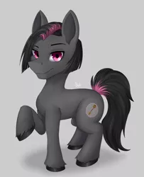 Size: 3150x3888 | Tagged: safe, artist:shadikbitardik, derpibooru import, oc, unofficial characters only, earth pony, pony, commission, male, pink eyes, solo, stallion