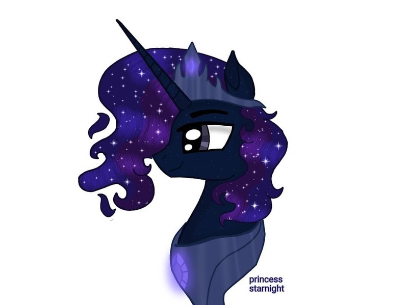 Size: 1080x808 | Tagged: safe, alternate version, artist:princess_starnight, derpibooru import, oc, oc:cosmos, pony, unicorn, background removed, bust, ethereal mane, horn, male, peytral, simple background, solo, stallion, starry mane, unicorn oc, white background