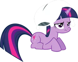 Size: 2750x2181 | Tagged: safe, artist:videogamesizzle, derpibooru import, twilight sparkle, pony, unicorn, friendship is magic, .svg available, female, frown, mare, pillow, prone, simple background, solo, transparent background, twilight is not amused, unamused, unicorn twilight, vector