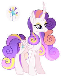 Size: 1530x1918 | Tagged: safe, artist:eonionic, derpibooru import, oc, oc:victory, alicorn, pony, curved horn, female, horn, magical lesbian spawn, mare, offspring, parent:princess celestia, parent:rarity, parents:rarilestia, simple background, solo, transparent background