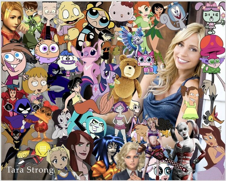 Size: 1123x901 | Tagged: ben tennyson, derpibooru import, raven (teen titans), safe, tara strong, timmy turner, twilight sparkle, voice actor joke