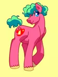 Size: 745x986 | Tagged: safe, artist:technicolor6457, derpibooru import, oc, oc:apple crumble, unofficial characters only, earth pony, earth pony oc, male, offspring, parent:big macintosh, parent:pinkie pie, parents:pinkiemac, solo, stallion