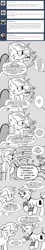 Size: 896x4966 | Tagged: safe, artist:mamatwilightsparkle, derpibooru import, moondancer, professor inkwell, spike, twilight sparkle, pony, unicorn, class, comic, crying, implied spike, lecture, mama twilight, mama twilight sparkle, monochrome, tumblr, worried