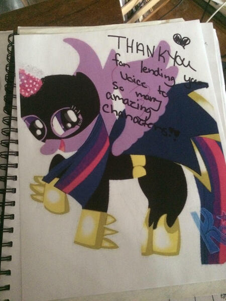 Size: 2121x2828 | Tagged: alicorn, artist:keisden, barbara gordon, batgirl, derpibooru import, safe, traditional art, twilight sparkle, twilight sparkle (alicorn)