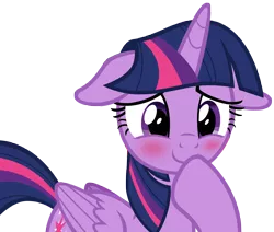 Size: 8030x6825 | Tagged: safe, artist:andoanimalia, derpibooru import, twilight sparkle, twilight sparkle (alicorn), alicorn, pony, cakes for the memories, spoiler:cakes for the memories, spoiler:mlp friendship is forever, adorkable, blushing, cute, dork, female, floppy ears, mare, simple background, smiling, solo, too cute, transparent background, twiabetes, vector