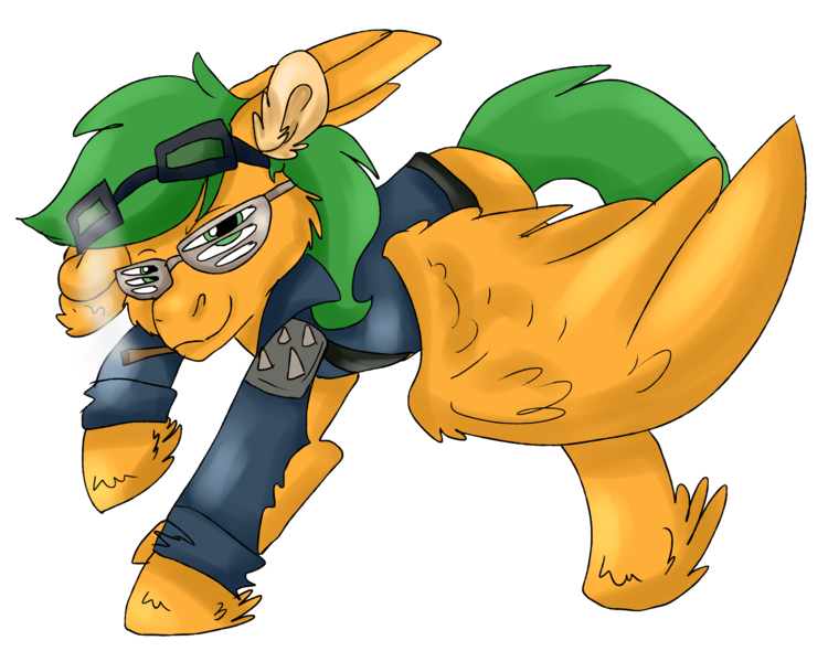 Size: 2500x2000 | Tagged: artist:euspuche, cigarette, clothes, derpibooru import, fallout equestria, fallout equestria: duck and cover, fanfic art, looking at you, oc, oc:atom smasher, pegasus, pose, safe, simple background, transparent background