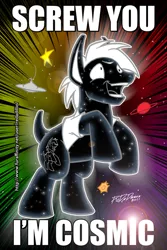 Size: 518x774 | Tagged: safe, artist:redadillio, derpibooru import, oc, unofficial characters only, earth pony, pony, caption, cutie mark, digital art, image macro, male, meme, solo, stallion, text