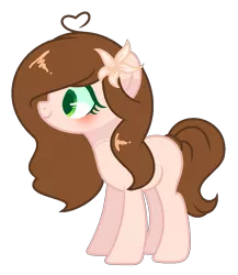 Size: 867x999 | Tagged: safe, artist:poppyglowest, derpibooru import, oc, oc:lilly glowest, earth pony, pony, female, flower, flower in hair, mare, simple background, solo, transparent background