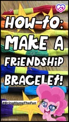 Size: 1080x1920 | Tagged: safe, derpibooru import, official, pinkie pie, earth pony, pony, my little pony: pony life, bringhomethefun, coronavirus, covid-19, friendship bracelet, instagram story, photo, solo, text