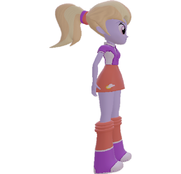 Size: 748x720 | Tagged: safe, artist:topsangtheman, derpibooru import, cloud kicker, equestria girls, 3d, simple background, solo, source filmmaker, transparent background