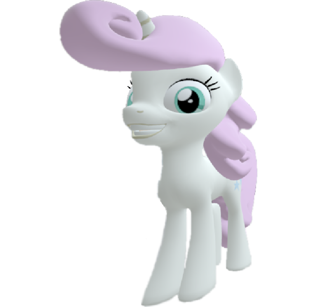 Size: 729x720 | Tagged: safe, artist:topsangtheman, derpibooru import, twinkleshine, pony, unicorn, 3d, grin, looking at you, simple background, smiling, solo, source filmmaker, transparent background