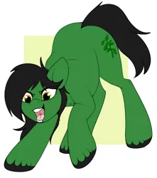 Size: 700x793 | Tagged: safe, artist:lulubell, derpibooru import, oc, oc:brassica, unofficial characters only, earth pony, earth pony oc, hunting, simple background