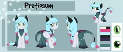 Size: 900x380 | Tagged: safe, artist:glitterring, derpibooru import, oc, unofficial characters only, earth pony, pony, earth pony oc, female, hoof fluff, leonine tail, mare, reference sheet, slit eyes, smiling