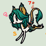 Size: 149x149 | Tagged: safe, artist:glitterring, derpibooru import, oc, unofficial characters only, earth pony, pony, chibi, earth pony oc, female, hoof fluff, leonine tail, mare, simple background, smiling, solo