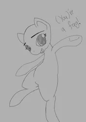 Size: 1754x2480 | Tagged: safe, derpibooru import, oc, oc:sketchy (8chan), earth pony, pony, /pone/, midair, vulgar