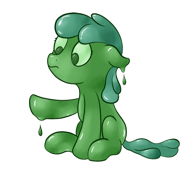 Size: 1000x896 | Tagged: artist:ahorseofcourse, derpibooru import, goo, goo pony, oc, original species, safe, solo, unofficial characters only