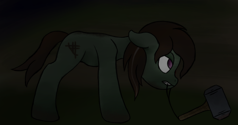 Size: 1024x537 | Tagged: safe, artist:ahorseofcourse, derpibooru import, oc, unofficial characters only, earth pony, pony, hammer