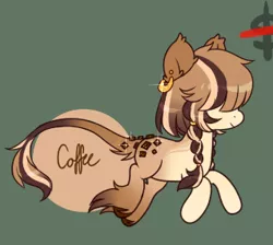 Size: 318x285 | Tagged: safe, artist:glitterring, derpibooru import, oc, unofficial characters only, earth pony, pony, braid, ear fluff, ear piercing, earring, earth pony oc, female, hair over eyes, hoof fluff, jewelry, leonine tail, mare, piercing, solo