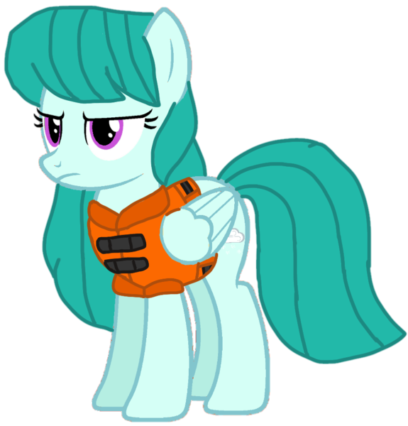 Size: 904x943 | Tagged: safe, artist:徐詩珮, derpibooru import, cold forecast, ponified, pony, series:sprglitemplight diary, series:sprglitemplight life jacket days, series:springshadowdrops diary, series:springshadowdrops life jacket days, alternate universe, base used, clothes, cold forecast is not amused, cute, equestria girls ponified, female, lifejacket, simple background, transparent background, unamused