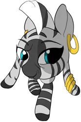 Size: 3200x4829 | Tagged: artist:vultraz, derpibooru import, looking at you, safe, simple background, solo, swiggity swag, transparent background, zecora