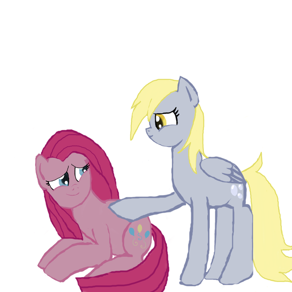 Size: 1024x1024 | Tagged: artist:loveponies89, comforting, derpibooru import, derpy hooves, pinkamena diane pie, pinkie pie, safe