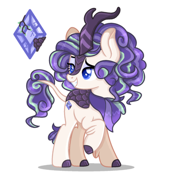 Size: 1024x1053 | Tagged: artist:elementbases, artist:princesssnowofc, base used, derpibooru import, hybrid, kirin, kirin pony hybrid, magical lesbian spawn, oc, offspring, parent:autumn blaze, parent:rarity, safe, simple background, solo, transparent background, unofficial characters only