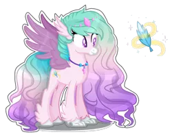 Size: 1024x833 | Tagged: artist:princesssnowofc, base used, derpibooru import, hippogriff, hippogriff oc, hybrid, interspecies offspring, magical lesbian spawn, oc, offspring, parent:princess celestia, parent:queen novo, parents:novolestia, safe, simple background, solo, transparent background, unofficial characters only