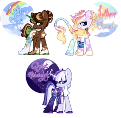 Size: 1038x1012 | Tagged: safe, artist:glitterring, derpibooru import, oc, unofficial characters only, pony, unicorn, base used, bow, ear piercing, eyelashes, eyeliner, female, hoof fluff, hoof polish, leonine tail, makeup, mare, multicolored hair, open mouth, piercing, rainbow hair, simple background, smiling, tail bow, transparent background