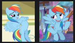 Size: 332x192 | Tagged: derpibooru import, double rainbow, edit, google images, rainbow dash, safe, screencap