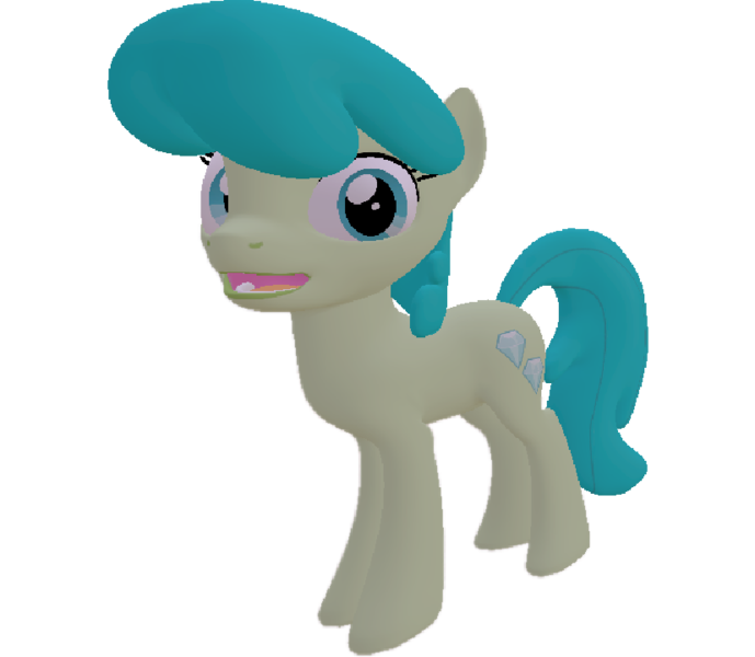 Size: 827x720 | Tagged: safe, artist:topsangtheman, derpibooru import, green jewel, earth pony, pony, 3d, looking at you, simple background, solo, source filmmaker, transparent background