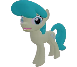 Size: 827x720 | Tagged: safe, artist:topsangtheman, derpibooru import, green jewel, earth pony, pony, 3d, looking at you, simple background, solo, source filmmaker, transparent background