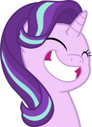 Size: 4006x5519 | Tagged: safe, artist:uigsyvigvusy, derpibooru import, starlight glimmer, pony, unicorn, memnagerie, spoiler:memnagerie, spoiler:mlp friendship is forever, absurd resolution, cropped, cute, female, glimmerbetes, laughing, mare, simple background, transparent background, vector