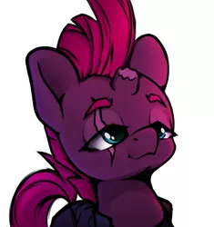 Size: 1978x2104 | Tagged: safe, artist:hitbass, derpibooru import, tempest shadow, pony, unicorn, my little pony: the movie, broken horn, bust, cute, female, horn, image, lidded eyes, mare, png, portrait, solo, tempestbetes