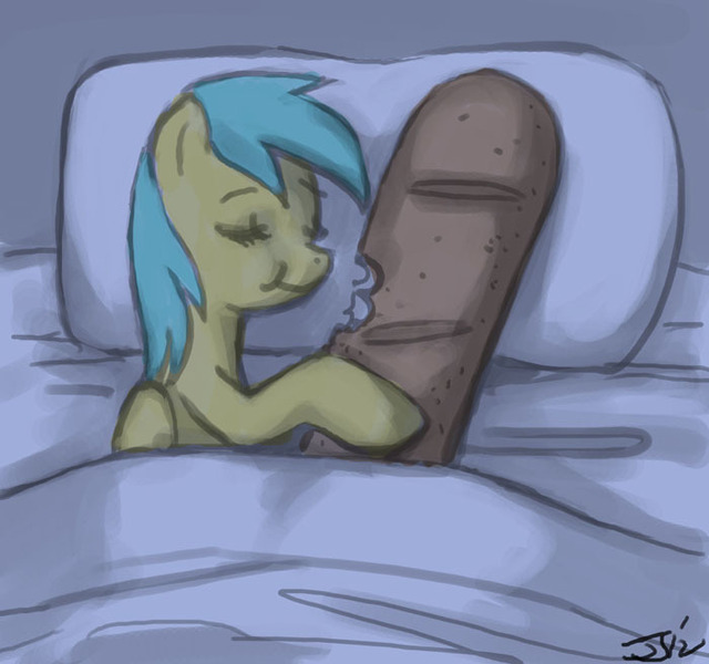 Size: 700x656 | Tagged: safe, artist:johnjoseco, derpibooru import, sunshower raindrops, pegasus, pony, ask gaming princess luna, baguette, bed, bread, cargo ship, crack shipping, eating, female, food, herbivore, mare, shipping, that pony sure does love bread