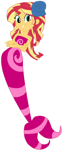 Size: 265x636 | Tagged: safe, artist:selenaede, artist:user15432, derpibooru import, sunset shimmer, human, mermaid, equestria girls, barely eqg related, base used, bubble guppies, crossed arms, crossover, fins, logo, mermaid tail, mermaidized, nick jr., nickelodeon, seashell, species swap, tail, zooli