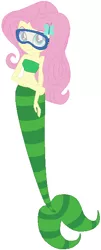 Size: 262x650 | Tagged: safe, artist:selenaede, artist:user15432, derpibooru import, fluttershy, human, mermaid, equestria girls, barely eqg related, base used, bubble guppies, clothes, crossover, fins, glasses, hairpin, logo, mermaid tail, mermaidized, nick jr., nickelodeon, nonny (bubble guppies), scuba mask, species swap, tail